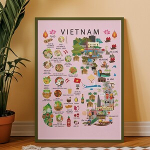 Vietnam Kids Map Poster: Fun Educational Children&#39;s Wall Art