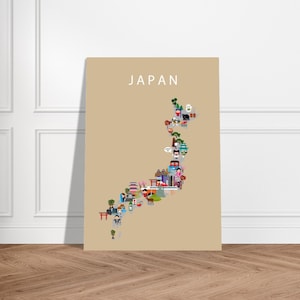 日本のポスター ベージュ | 紙 | 教育 | 子供 | 世界地図 | 保育室 | プレイルーム 壁装飾 |