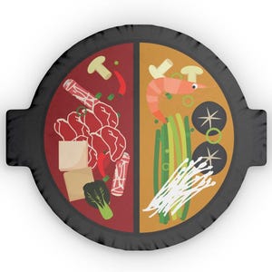 Chinese Hot Pot Pillow: Foodie Home Decor Accent Cushion