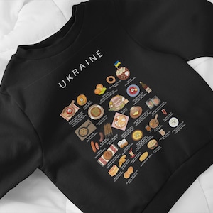 Pull cuisine ukrainienne - Cadeau pour les amoureux du bortsch, du varenyky et de l'holubtsi