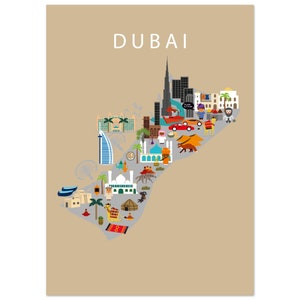Poster von Dubai Beige | Papier | Kinder | Kinderzimmer Wanddeko