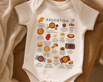 Argentinsk ekologisk babybody – Little Asado Boss Argentine Food babybody