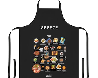 Greece Food | Apron | Kitchen | Greek | Cuisine | Chef