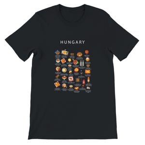 Hungarian Food T-Shirt: Goulash, Chimney Cake, & Paprika Pride