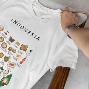 Indonesia Foodie T-Shirt: Nasi Goreng, Rendang, Satay