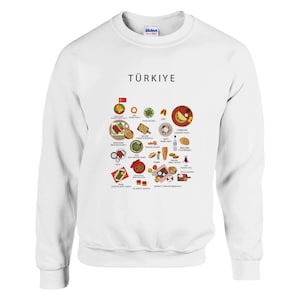 トルコ料理のセーター – 居心地の良い外国人向けギフト – ケバブ・バクラヴァ・シミット – トルコ料理のクリスマスプレゼントアイデア