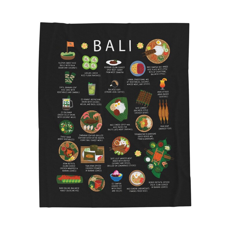 MaisonMaps Bali Food Blanket
