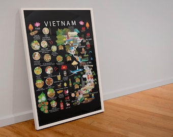 Vietnam Kids Map Poster: Fun Educational Wall Art
