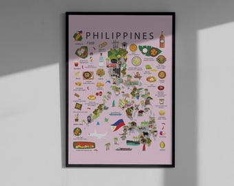Philippines Kids Map Poster: Colorful Filipino Adventure Wall Art