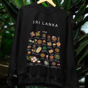 Pull alimentaire du Sri Lanka | Cadeau parfait pour les gourmets et les expatriés | Célébrez la cuisine sri-lankaise avec des kottu, des trémies et plus encore