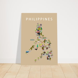 Poster of Philippines Beige | Paper | Kids | Playroom wall decor