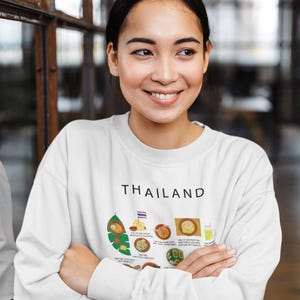 Thai Foodie Sweater: Pad Thai, Tom Yum, Mango Sticky Rice