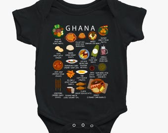 Mono de bebé de manga corta/de una pieza/de comida de Ghana
