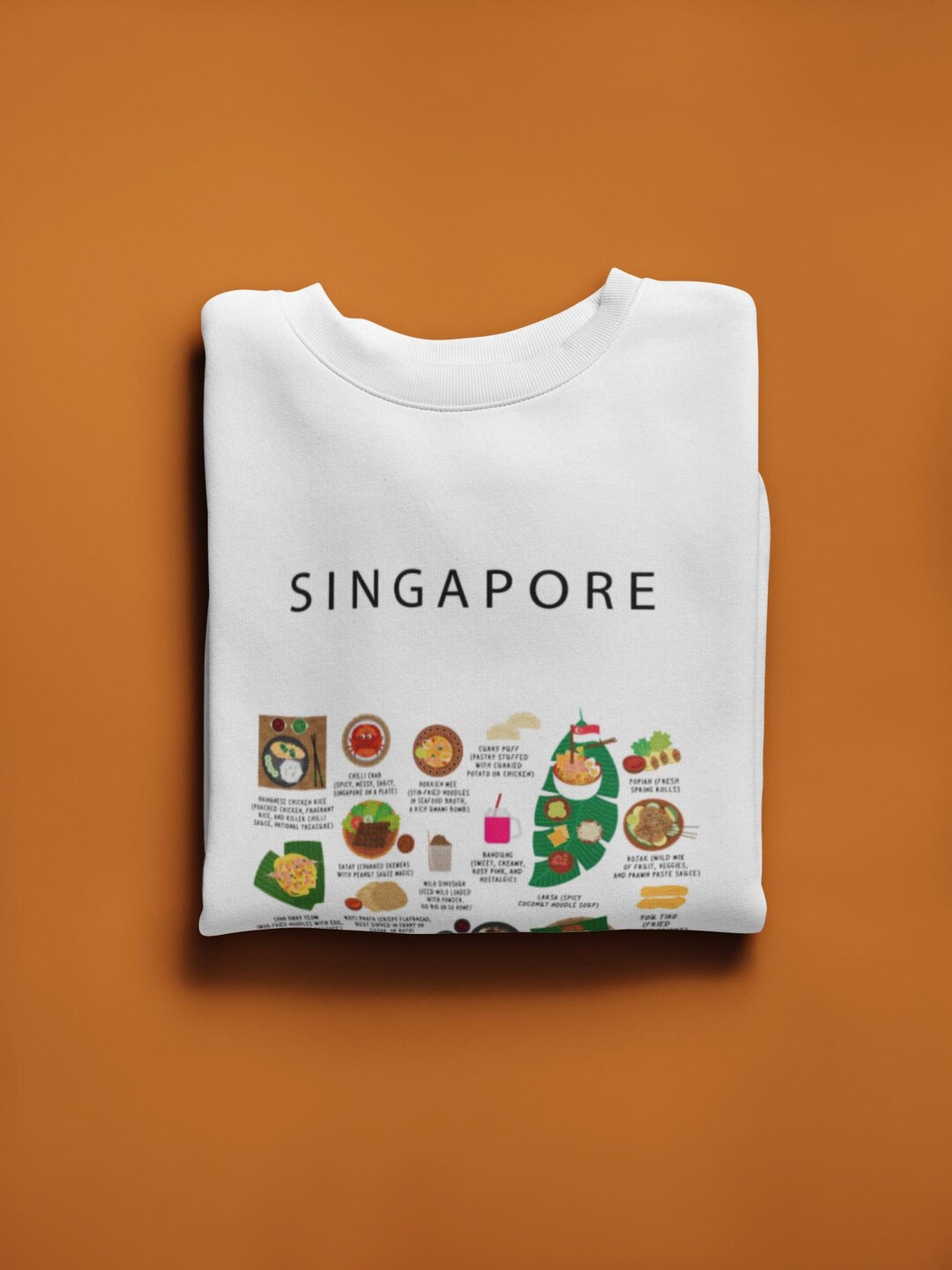 Singapore Food Sweater – Laksa, Chili Crab and Hainanese Chicken Rice ...