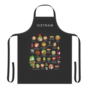Vietnamese Food Apron: Kitchen Decor, Chef Gift
