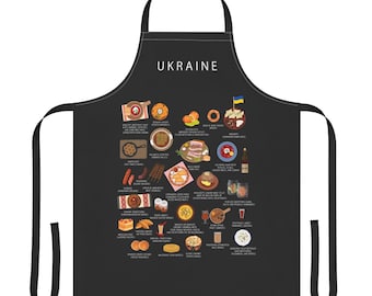 Ukraine Apron | Kitchen Chef | Fun Gift | Maison Maps