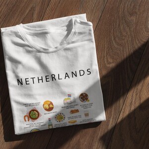 Netherlands Foodie T-Shirt – Stroopwafels, Bitterballen, Haring & Dutch Classics Tee