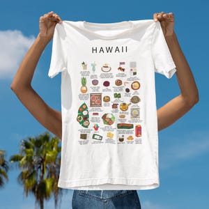 Hawaii Food | Premium uniseks T-shirt | crew neck |  Kitchen | Travel | Wall decor | Cuisine | USA