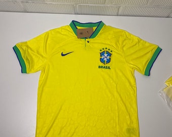 Camiseta de Brasil 22/23 para hombre, edición masculina, camiseta de fútbol premium de la Copa Mundial de Fútbol / Talla M