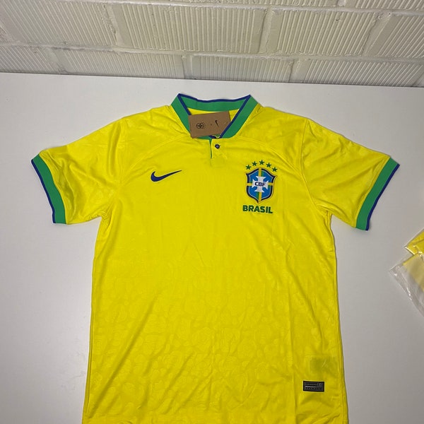 Brasilien 22/23 Herren-Trikot, Herren-Edition, Premium-Fußball-WM-Fußballtrikot