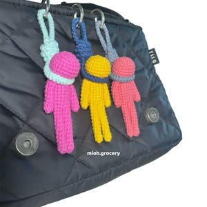 Handmade Crochet Hangman Keychain Unique Gift for Dark Humor Lovers ...