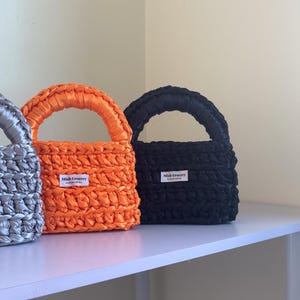 Bolsa tiracolo de cetim de crochê Fita artesanal Presentes para ela Carteira de fita Bolsa de ombro bolsa de ombro para mulher Liquidação da Black Friday