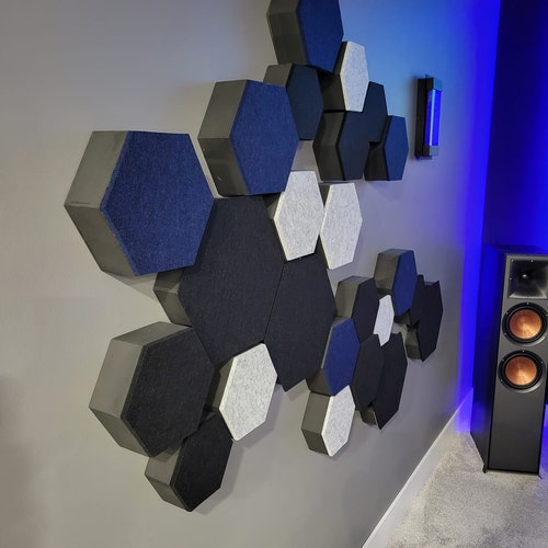Acoustic Sound Diffuser Hexagon Wall Tile 4.75 - Etsy
