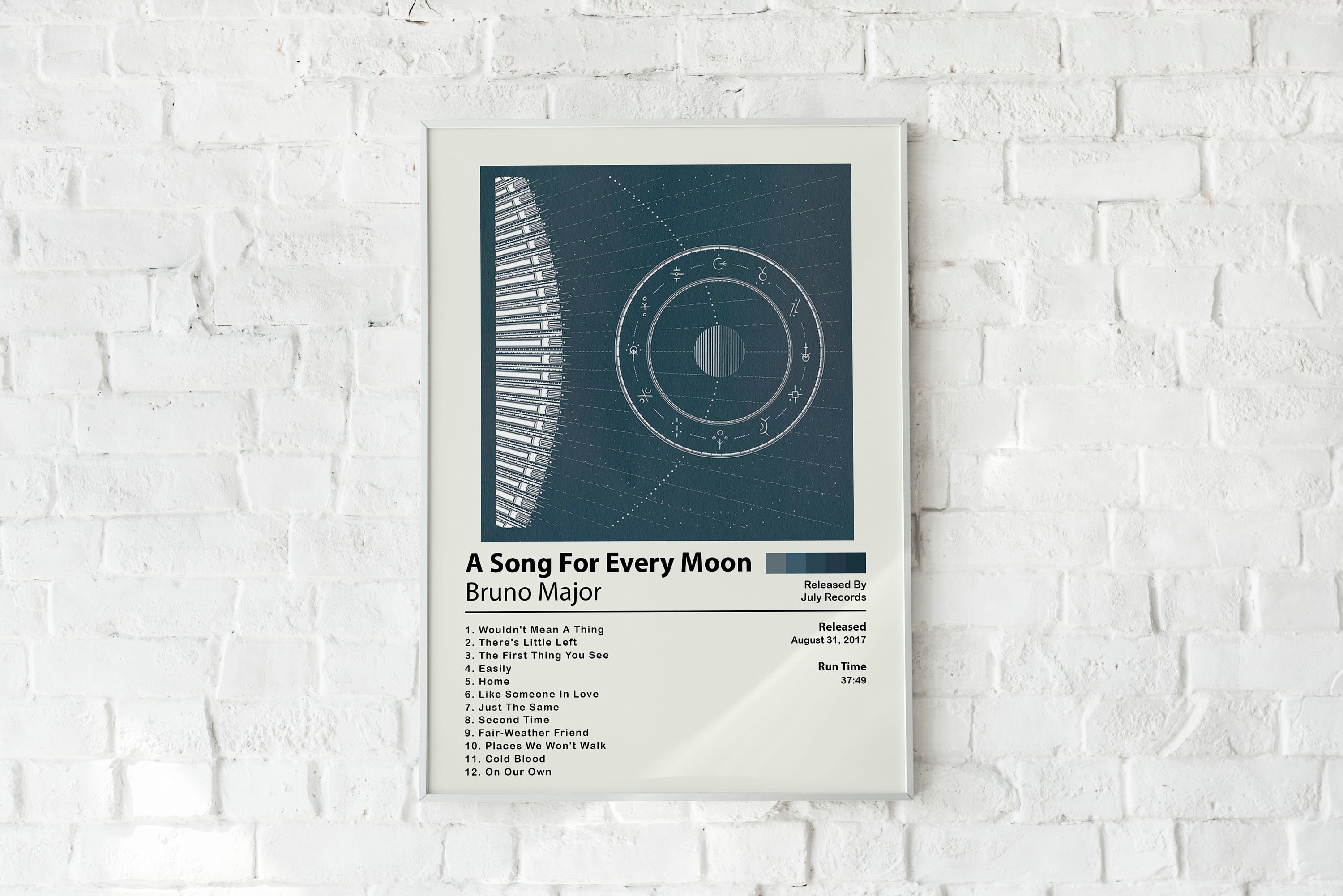 Bruno Major Posters A Song For Every Moon Poster Album Etsy