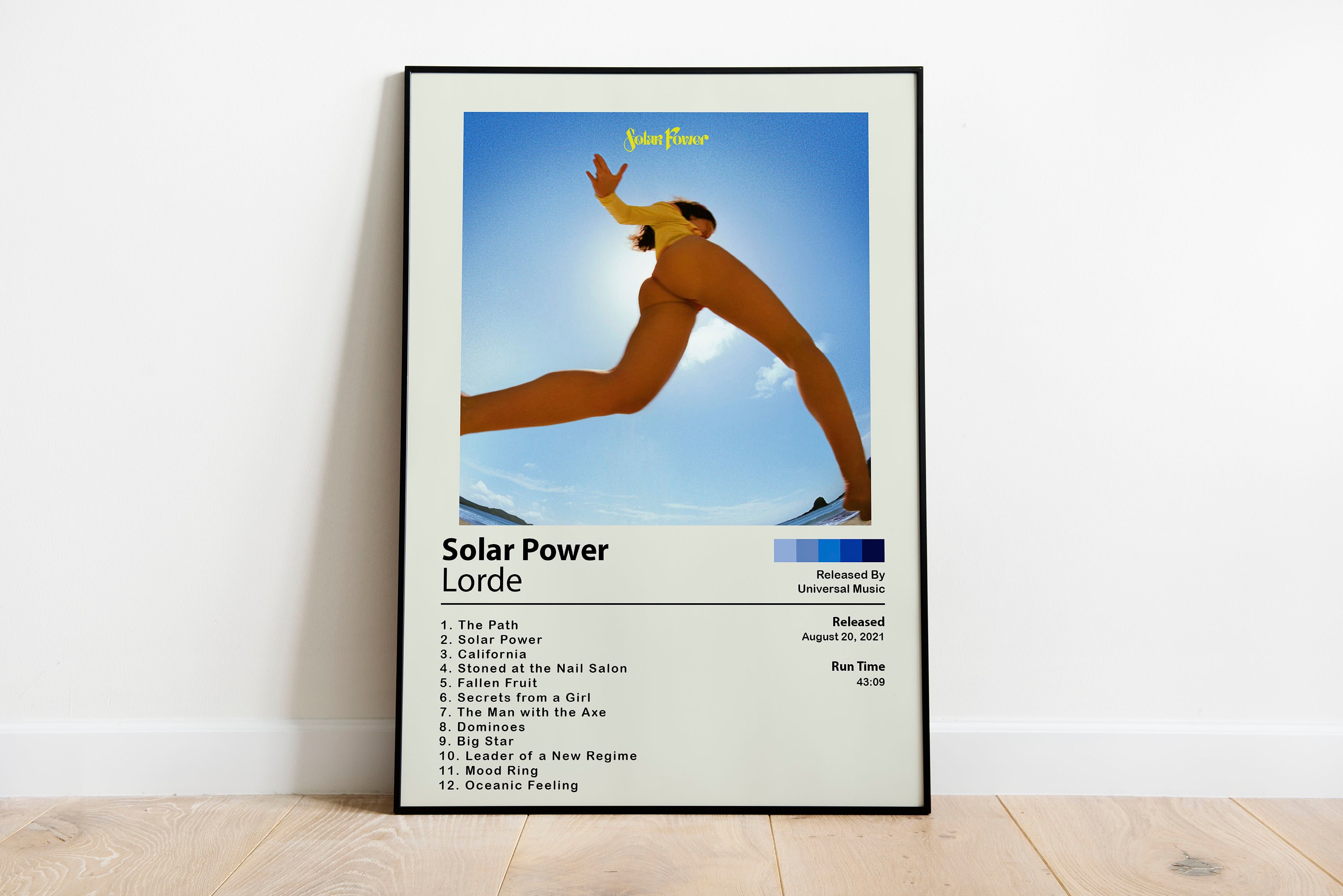 Lorde Posters Solar Power Poster Album Cover Posters