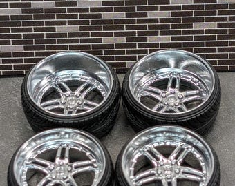 Work Gnosis GS2 - Custom Modified 1/24th & 1/25th Scale Model Car Wheels - 19"