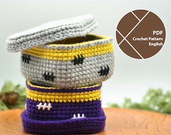 Small Container Crochet Pattern: Scratching Box, PDF for instant download