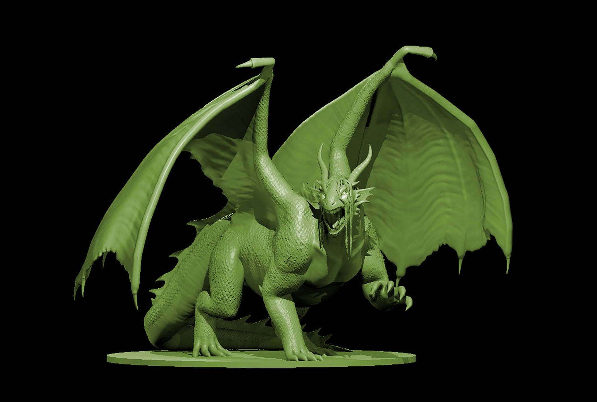 Dragonflesh Abomination (choose size) 3D Printed to Order, Free Shipping!
