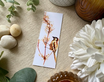 Sparrow Bookmark, Watercolour Wildlife Art, Perfect for Book Lovers, Bird Lover Gift, Nature Page Marker, Animal Art