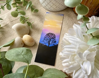 Sycamore Gap Bookmark, Watercolor Landscape Art, Nature Lover Gift