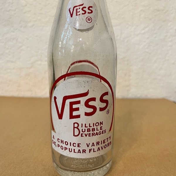 Vintage Vess Soda Bottle