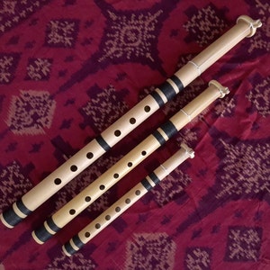 Bamboo Suling Flute Set: Balinese Pelog & Slendro Scales