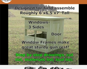 DIY Hunting Blind Plans – Step-by-Step Build (Digital Download)