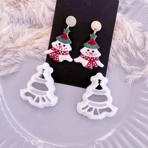 2pcs Christmas tree Clay Cutter | Christmas tree pendant Clay Cutter | Christmas Clay Cutter | Fall Clay Cutters | Clay Earring Cutters