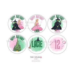 Wicked | Cupcake Topper | Custom CUPCAKE Toppers | Edible images | Personalised name & age | | Digital Version available