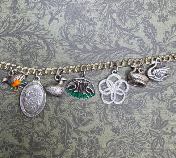 Twelve Days of Christmas Charm Bracelet