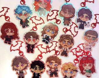 VSMP inspired keychains Vampires SMP