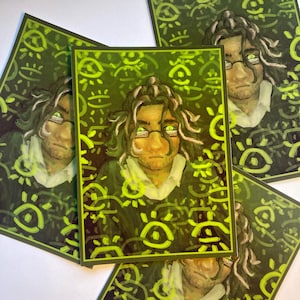 Tma inspired Jon Print a6 - The Magnus Archives , Jonathan Sims , the eye , creepy , art print , poster