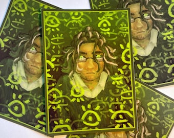 Jon Print a6 inspirado en Tma - The Magnus Archives, Jonathan Sims, el ojo, espeluznante, impresión artística, póster