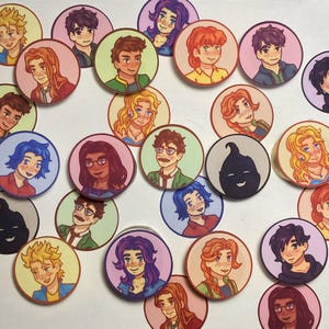 Sticker célibataire Stardew Valley - Leah, Haley, Abigail, Emily, Maru, Penny, Krobus, Elliott, Alex, Harvey, Sam, Sebastian, Shane
