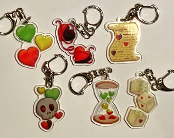 Life series logo keychains / earrings - MCYT traffic series SMP - Past life, Wild life, Secret life, Double life, Last life, Third life