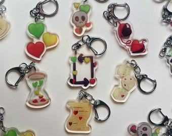 Life series logo keychains / earrings - MCYT traffic series SMP - Past life, Wild life, Secret life, Double life, Last life, Third life