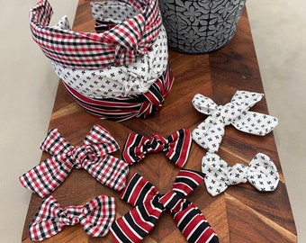 Mommy and Me Headbands/Bows - Cajun Headband, Topknot Headband, Knotted Headband, Baby Bows, Mom and Baby Bows