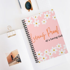 Christliches Notizbuch - Christliches Journal, Bibelarbeit, Frauen Journal, Devotionalie Journal, Gebetstagebuch, Spiral Notizbuch, liniertes Notizbuch