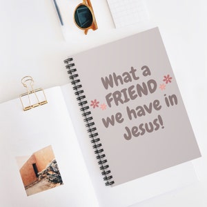 Christliches Notizbuch - Christliches Journal, Bibelarbeit, Frauen Journal, Devotionalie Journal, Gebetstagebuch, Spiral Notizbuch, liniertes Notizbuch