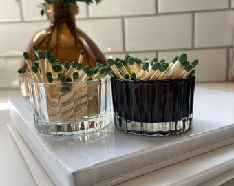 Porta-fósforos vintage com raspador – Acessório para velas